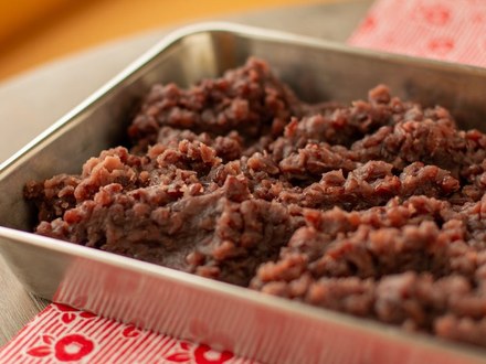 北海道産小豆の自家製こしあん